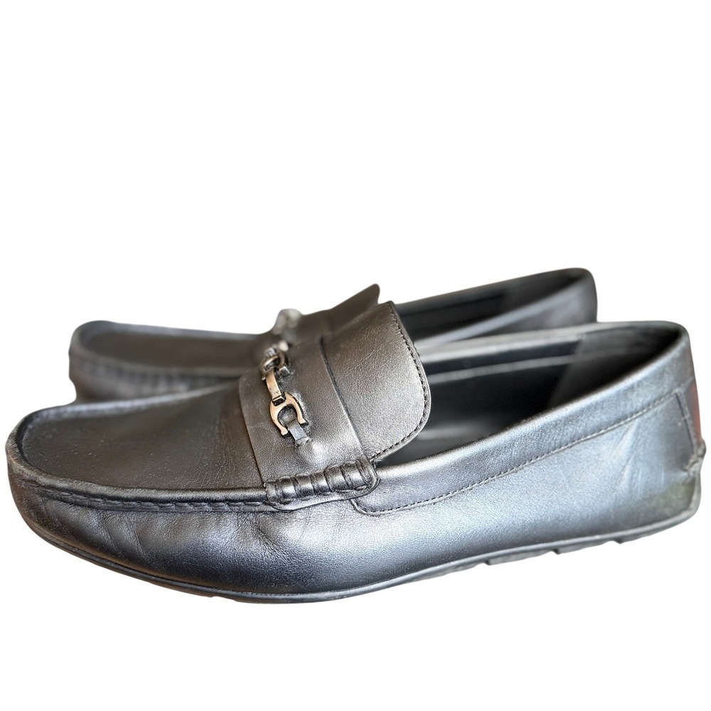 Coach Mott Drivers Loafers Mens 9 D Dark Saddle Leather Signature Bit CI326